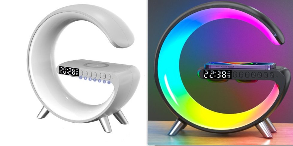 57d942b5-c025-425a-a8a4-d87c6a612631.jpg New Intelligent G Shaped LED Lamp Bluetooth Speake Wireless Charger Atmosphere Lamp App Control For Bedroom Home Decor - Image 10