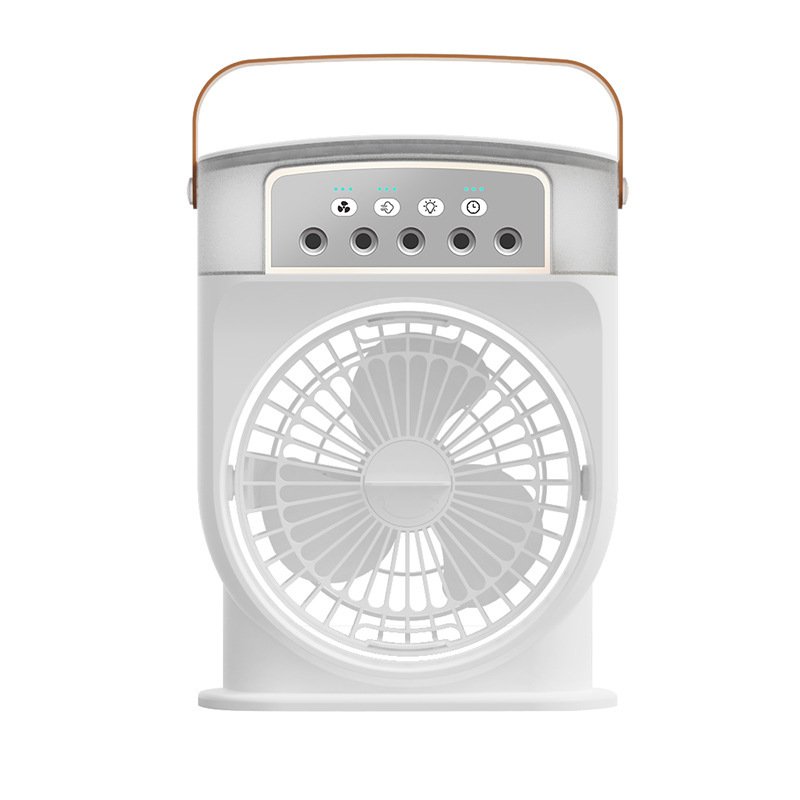 8f9f35d2-9aac-48ba-93d2-fdb5c9fe4e7b.jpg Portable USB Air Conditioner Cooling Fan With 5 Sprays 7 Color Light 600ML Water Tank Spray Mist Air Cooler Humidifiers - Image 8